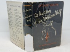 LYCANTHROPE: THE MYSTERY OF SIR WILLIAM WOLF (1ST US EDITION, 1938) HC DJ - VG