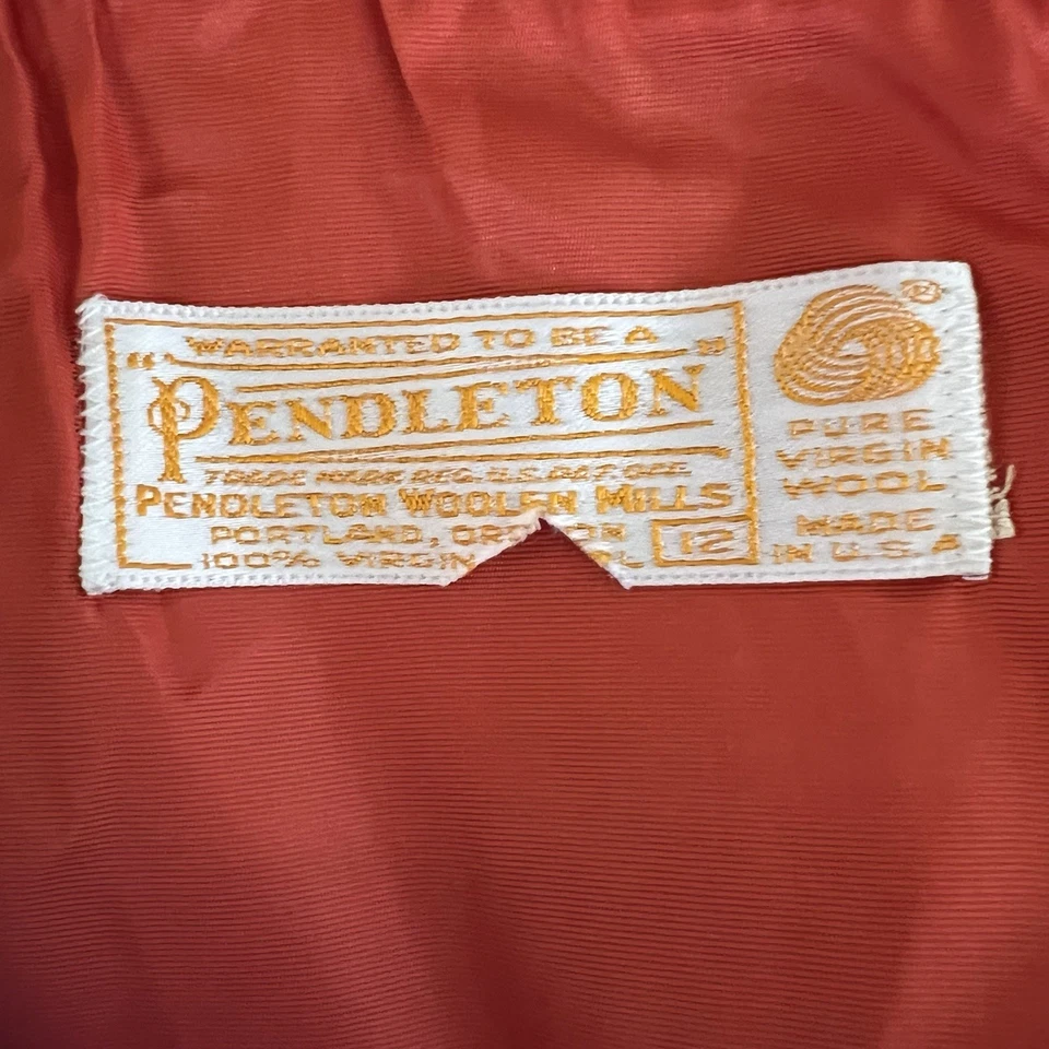 Pendleton Mujer Talla 12 Pura Lana Virgen Hecha en EE. UU. Falda Larga a Cuadros Foto 3 de 4