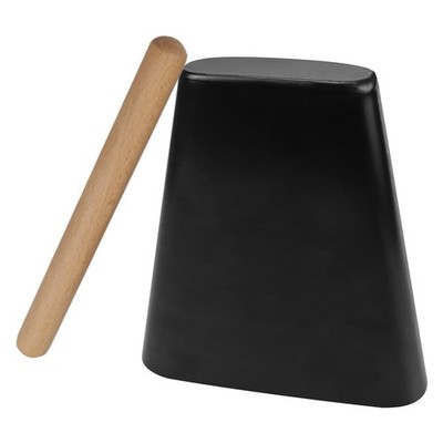 6 Inch Percussion Instrument CowBell Metal Cowbell With Wooden Mallet Noise M...