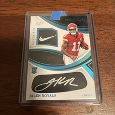 2025 Immaculate- Rookie Patch Autographs Jalen Royals Nike Swoosh 1/1AU, MEM, RC