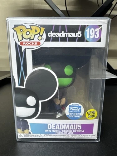 Deadmau5 #193 Funko Limited Edition Glows in the Dark  Pop! Rocks with Protector