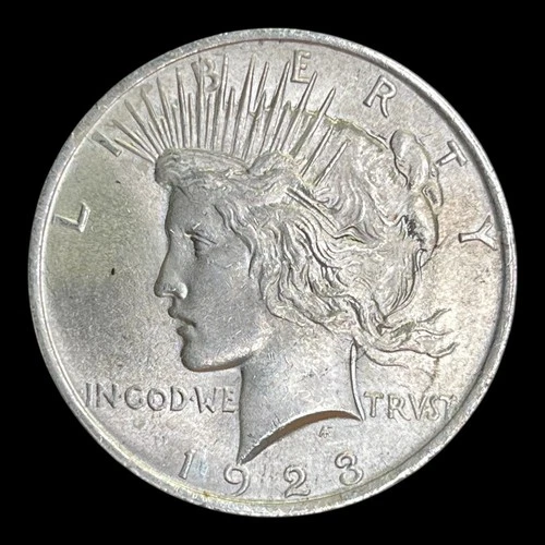 1923 Peace Silver Dollar Choice AU+