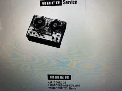 Uher Variocord 22 63 63s  Dia 263 Stereo Service Manual Digital