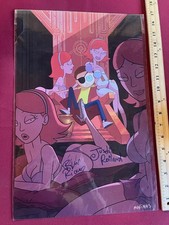 Rick And Morty Signed Art Print Justin Roiland Ryan Ridley Jessica Dream 17x11 Rick And Morty Signed Art Print Justin Roiland Ryan Ridley Jessica Dream 17x11