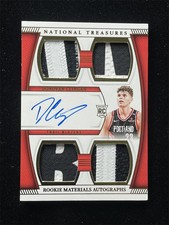 2024-25 National Treasures Donovan Clingan RC Materials Quad Patch Auto RPA /25