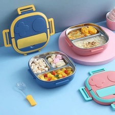 Lunch Box Food Thermal Container Portable Storage Kids School Stainless Steel
