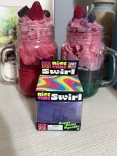 NEW Rare VIRAL Schylling NeeDoh Nice Cube SWIRL Super Solid Squish Multi Color