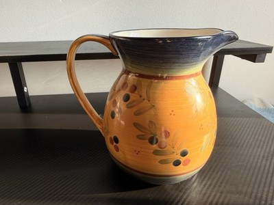 FTD Pitcher Vase 7'' Tall Floral Ceramic Microwave/Dishwasher Safe