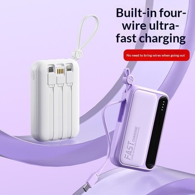 High Capacity 20000mAh Portable Power Bank Fast Charge USB External Battery Pack