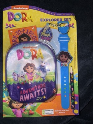 Dora the Explorer Nickelodeon Uhrenset neu in Box versiegelt tolles Geschenk 