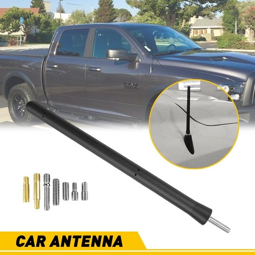 Black 50 Cal Bullet Antenna 1.4" Stubby - Fits Chevy Silverado, Dodge Ram, Ford F150 F250 & More