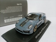 Spark 1:43 Original Porsche Sports Car Model Porsche 911 Turbo S Exclusive Grey