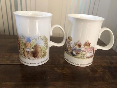 2x FOXWOOD TALES REGATTA & TREASURE MUG BRIAN PATERSON - DUNOON CHINA