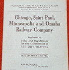 1923 Chicago St Paul Minneapolis & Omaha Railway CStPM&O Railroad Freight Rules — photo 2