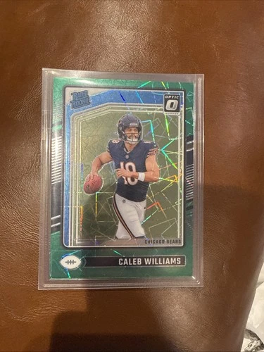 2024 Panini Donruss Optic - Rated Rookie Caleb Williams #201 Green Laser (RC)