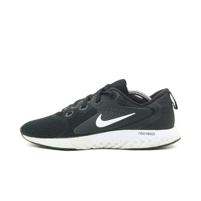 Nike Damen React Legend Sneaker Schwarz Mesh Stoßämpfend Laufschuh EU 38.5