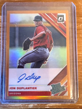 2019 Donruss Optic Rated Prospects Signatures Orange #8 Jon Duplantier 69/99