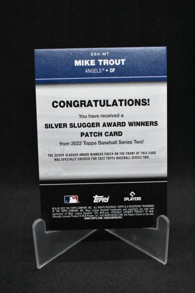 2022 Topps Mike Trout Silver Slugger Relic Series Two - Image 2 of 2