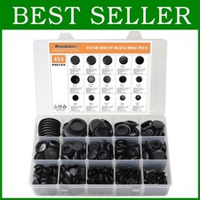Automotive Black Plastic Plug Set - 424pcs, Assorted Sizes