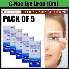 C-NAC Eye Drops Cure Cataract Carnosine NAC Glaucoma BrightC Clarity -PACK OF 5