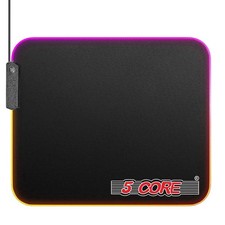 5Core Gaming Mouse Pad RGB 12 Light Modes 2 Zone Desk Mouse for Computer Laptop