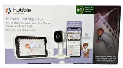 Hubble Nursery Pal SkyView Babyphone mit Kamera, Flex Arm & 5'' Bildschirm
