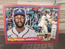 2023 Topps Update Michael Harris rookie Big Box topper Red Boarder 09/10 Braves