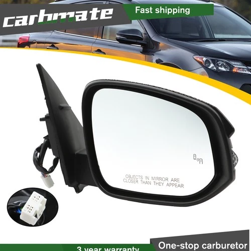 w/ Blind For Side Mirror Toyota RAV4 2015-2018 Spot Turn Signal Passenger Side