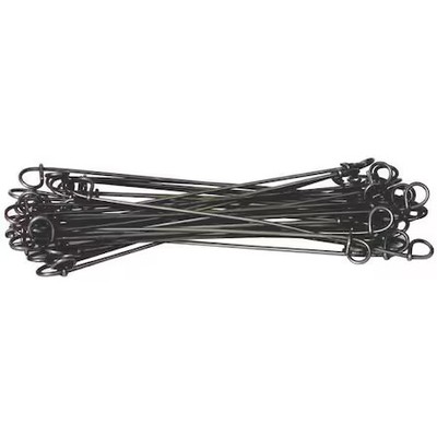 Zoro Select 16Ba17 Double Loop Ties, 16 Ga., Bare Wire, Pk2500,  16Ba17