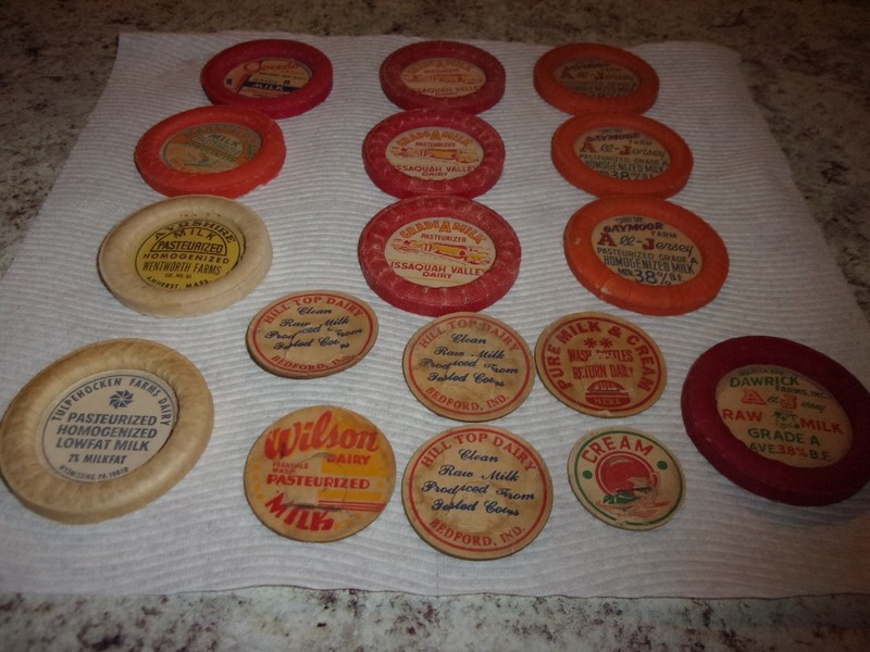 Paper milk cream bottle lids tulpehocken dawrick joceda wilson