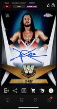 DIGITAL TOPPS WWE SLAM X-Pac CHROME 25 SUPER RARE LEGEND SIGNATURE Read