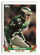 1993 Topps Eric Allen #621 Philadelphia Eagles