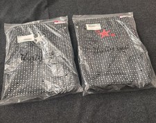 einunddreißig schwarz gepunktet Duo Aufbewahrungstaschen Druckknopf mit Sternakzenten