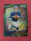 2025 Panini Prizm - Rookies Jaxson Dart #332 Green Wave Prizm (RC) Giants