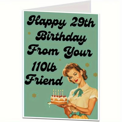 Funny Birthday Card Happy 29th Birthday from Your 110 lb Friend SALE HELPS DOGS!