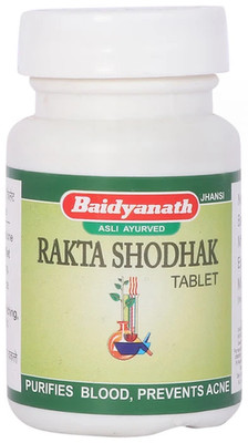 Baidyanath Raktashodhak Bati   50 Herbal Tablets for Blood Purification & Acne