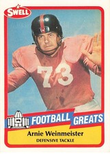 ARNIE WEINMEISTER 1989 SWELL FOOTBALL #123