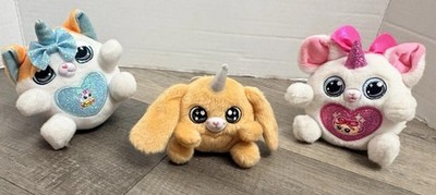 Lot of 3 Zuru Rainbocorns Mini Plush Kittycorn Bunnycorn Unicorn Stuffed Toys