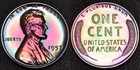1957 PROOF Lincoln Wheat 1 One Cent MONSTER Rainbow Toning (63-76)