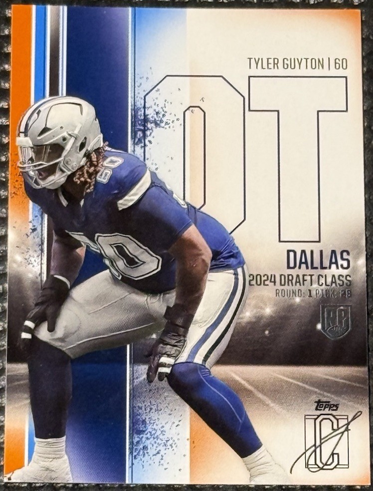 2024 Topps Signature Class - Tyler Guyton Orange Parallel (RC) #97