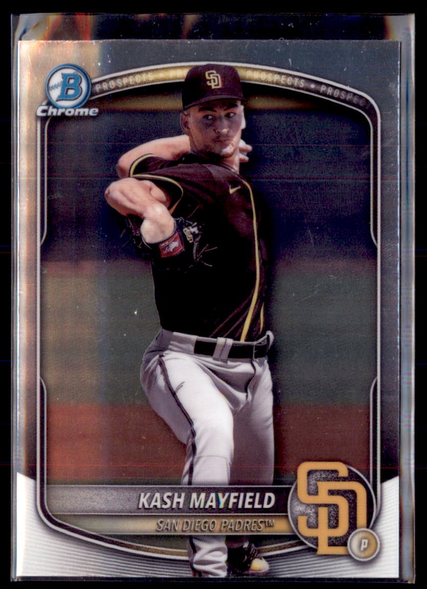 2025 Bowman Chrome Kash Mayfield Padres BDC-95 5 Card Lot