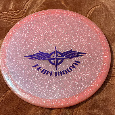 Pink metal flake gator Disc Golf Disc 180g  Team Stamp
