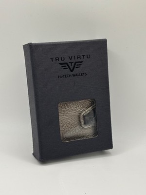 Tru Virtu Wallet Kartenetui Grau Hi-Tech Wallet Aluminium RFID