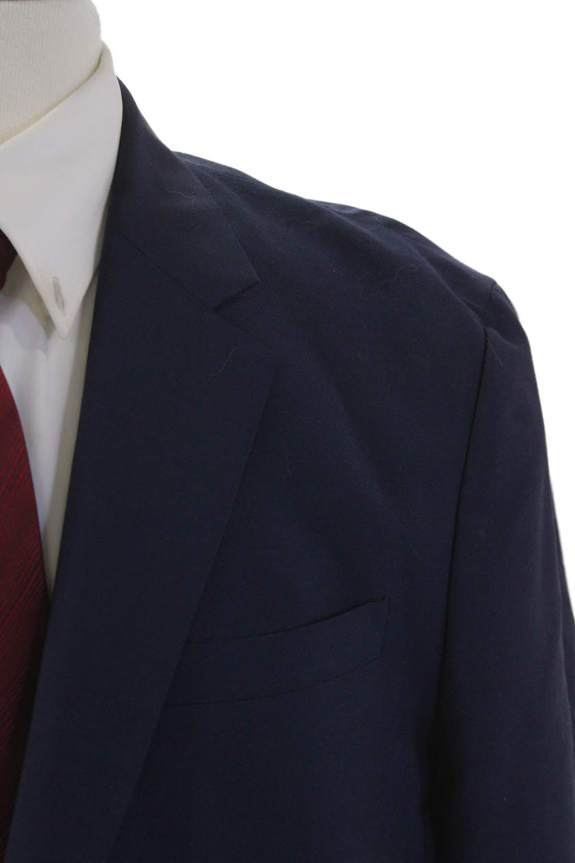 Prada Mens Wool Solid Single Breasted Lightweight… - image 2