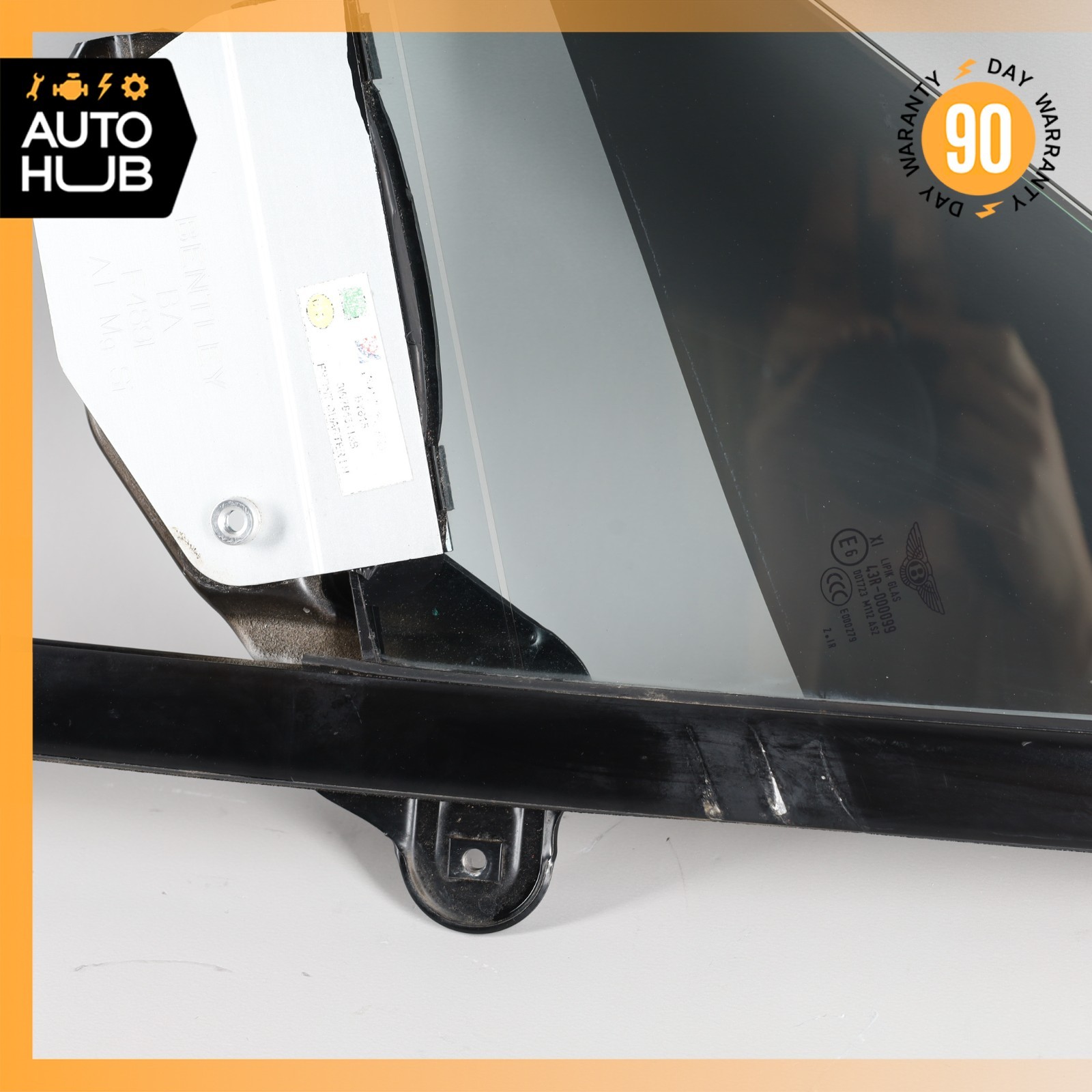 07-18 Bentley Continental GTC Front Left Side Door Vent Window Glass OEM 32k
