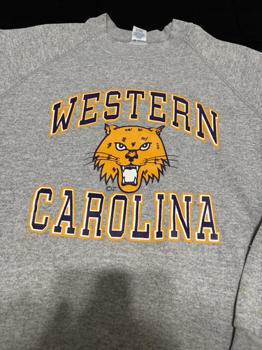Vintage 80s Soffe Sweats Western Carolina Crewneck Sweatshirt Size XXL fits XL - Afbeelding 2 van 4