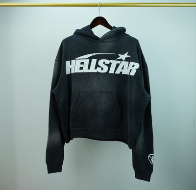  AUTHENTIC HELLSTAR HOODIE MEN S BLACK ESSENTIAL