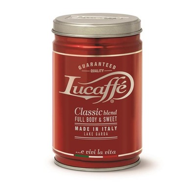 Lucaffe CLASSIC 250g Dose gemahlen, Kaffeepulver Arabica Robusta, kräftig, Crema