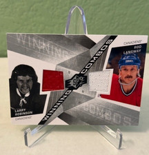 2008-09 SPx Winning Combos LARRY ROBINSON ROD LANGWAY Game-Used Jersey