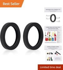 2 Universal Fuel Can Gaskets - Rubber for Secure Sealing Every Time